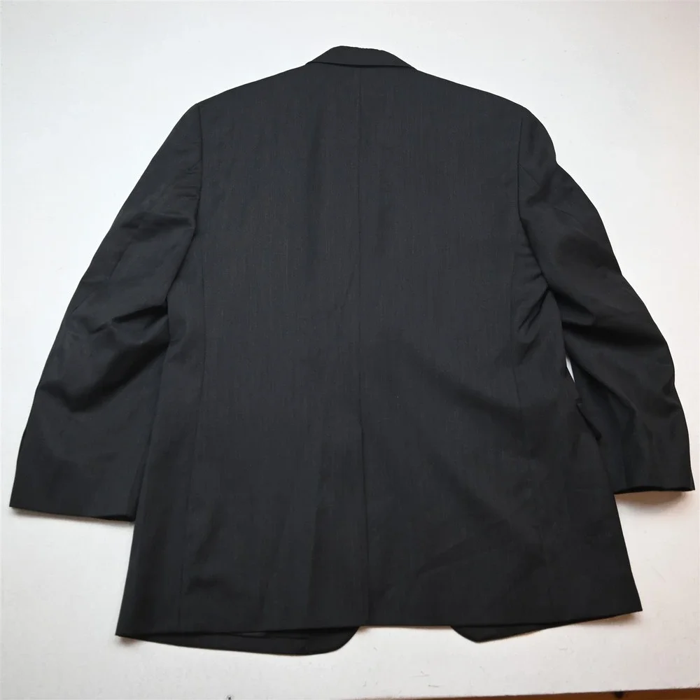 Jos A Bank 42R 36x32 Charcoal Gray 100% Wool Mens Jacket Pants Suit